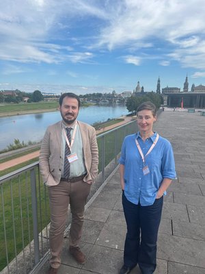 Mehmet and Edith at the ECerS conference in Dresden. Photo credits: Private