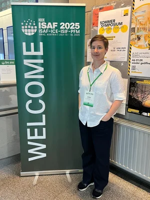 Edith at the ISAF conference. Photo Credits: E. Bucher