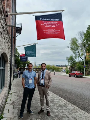 Andreas and Mehmet at the SOFC-XIX conference. Photo credits: M. Aksoy