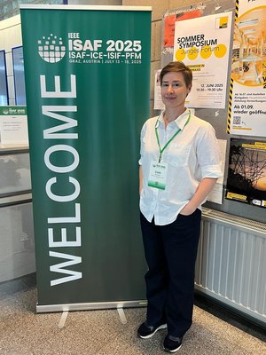 Edith at the ISAF conference. Photo Credits: E. Bucher