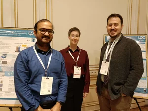 Sayan, Edith and Mehmet at the Eco-Mobility Conference 2025.